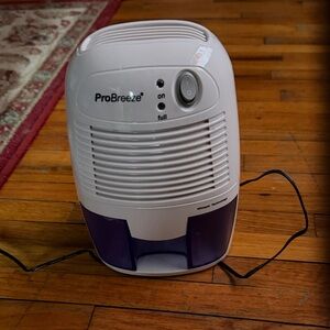 White and Purple Mini Dehumidifier